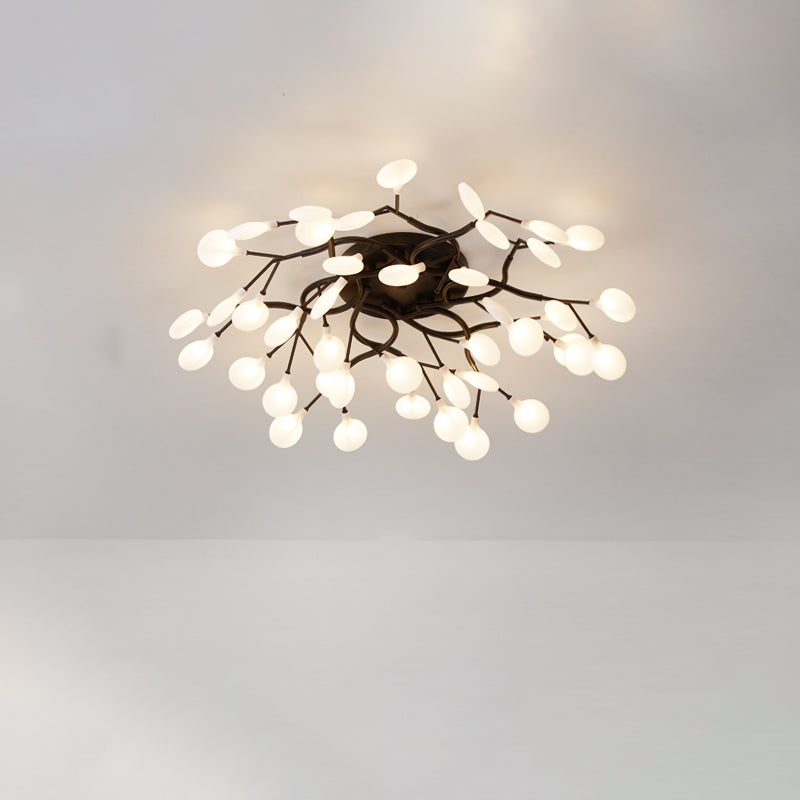 Firefly Flush Ceiling Light Contemporary Metal Living Room LED Flush Mount Lighting Clearhalo 'Ceiling Lights' 'Close To Ceiling Lights' 'Close to ceiling' 'Flush mount' Lighting' 2025268