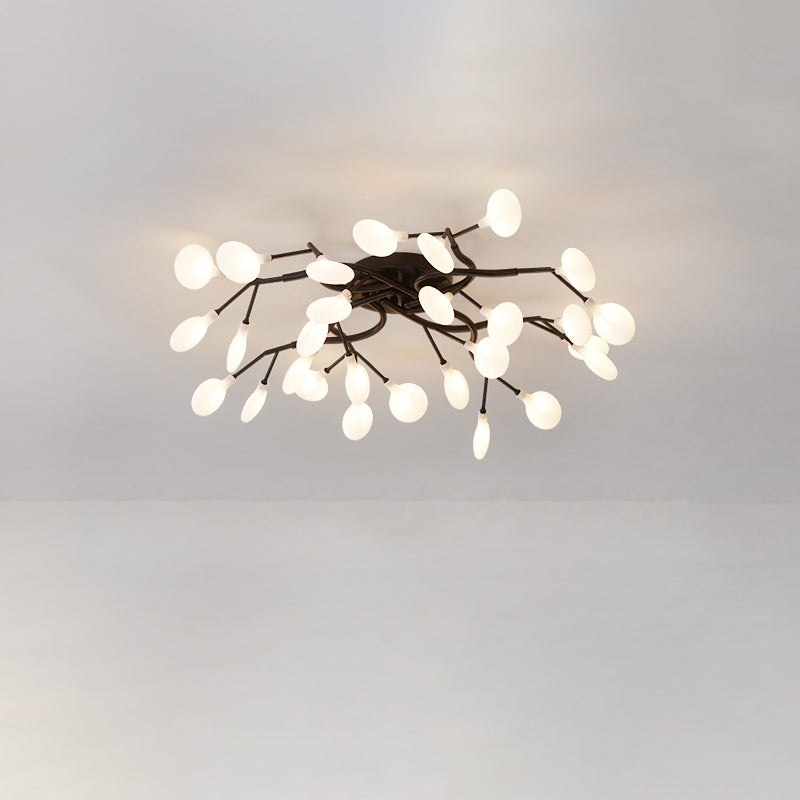 Firefly Flush Ceiling Light Contemporary Metal Living Room LED Flush Mount Lighting Clearhalo 'Ceiling Lights' 'Close To Ceiling Lights' 'Close to ceiling' 'Flush mount' Lighting' 2025273