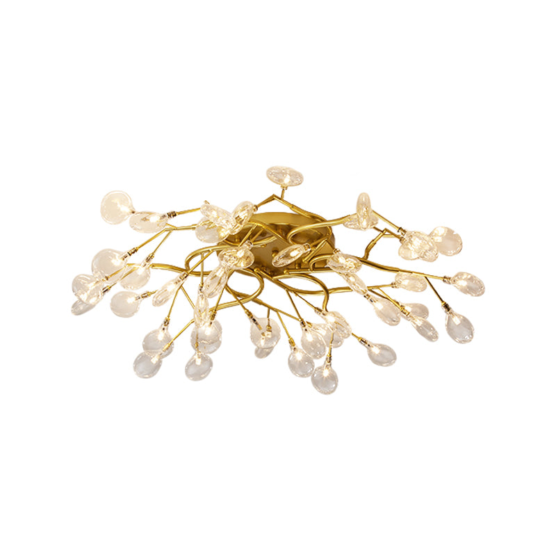 Firefly Flush Ceiling Light Contemporary Metal Living Room LED Flush Mount Lighting Clearhalo 'Ceiling Lights' 'Close To Ceiling Lights' 'Close to ceiling' 'Flush mount' Lighting' 2025276