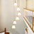 Dome Opal Glass Spiral Multi Pendant Simplicity Hanging Ceiling Light for Living Room 6 Gold Clearhalo 'Ceiling Lights' 'Modern Pendants' 'Modern' 'Pendant Lights' 'Pendants' Lighting' 2025585
