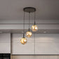Spherical Cluster Pendant Light Simplicity Glass Bedroom Starry Hanging Lamp Kit Clearhalo 'Ceiling Lights' 'Modern Pendants' 'Modern' 'Pendant Lights' 'Pendants' Lighting' 2025827