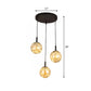 Spherical Cluster Pendant Light Simplicity Glass Bedroom Starry Hanging Lamp Kit Clearhalo 'Ceiling Lights' 'Modern Pendants' 'Modern' 'Pendant Lights' 'Pendants' Lighting' 2025834