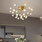Branching Living Room Flush Mount Metal LED Minimalist Ceiling Light Fixture 27 Gold Flower Clearhalo 'Ceiling Lights' 'Close To Ceiling Lights' 'Close to ceiling' 'Flush mount' Lighting' 2026130