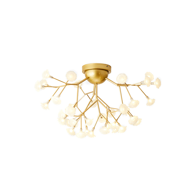 Branching Living Room Flush Mount Metal LED Minimalist Ceiling Light Fixture Clearhalo 'Ceiling Lights' 'Close To Ceiling Lights' 'Close to ceiling' 'Flush mount' Lighting' 2026136
