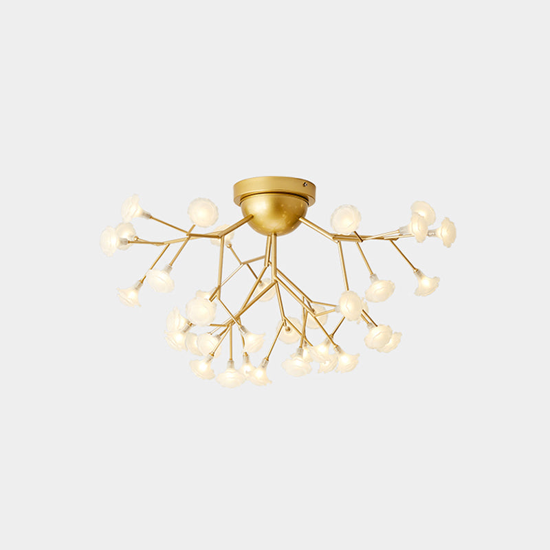 Branching Living Room Flush Mount Metal LED Minimalist Ceiling Light Fixture Clearhalo 'Ceiling Lights' 'Close To Ceiling Lights' 'Close to ceiling' 'Flush mount' Lighting' 2026137