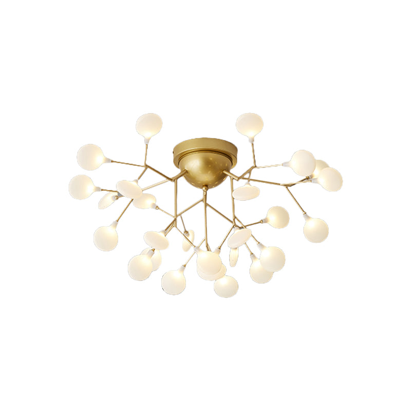 Branching Living Room Flush Mount Metal LED Minimalist Ceiling Light Fixture Clearhalo 'Ceiling Lights' 'Close To Ceiling Lights' 'Close to ceiling' 'Flush mount' Lighting' 2026141