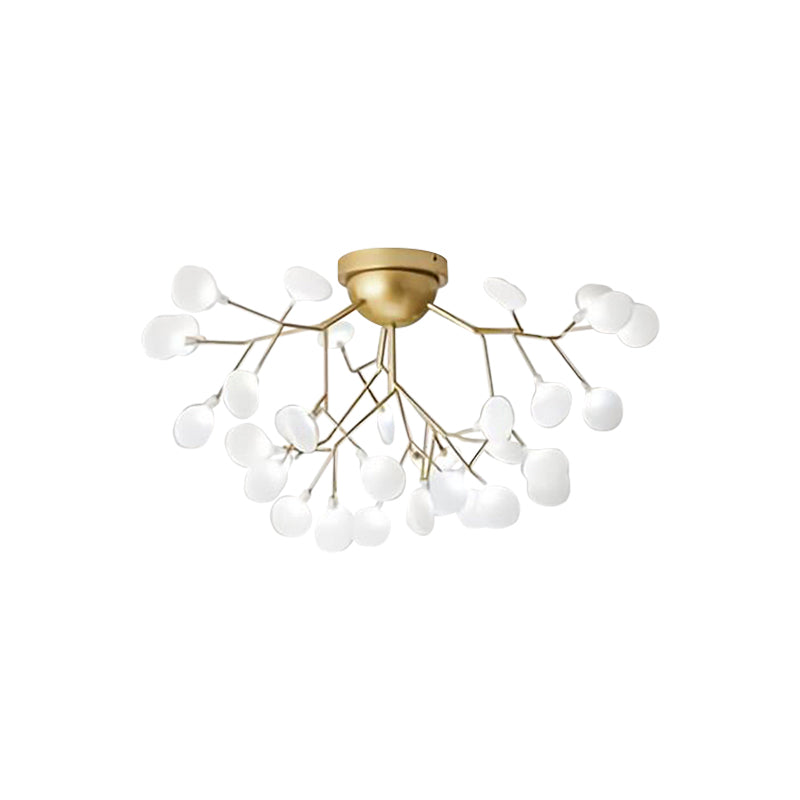 Branching Living Room Flush Mount Metal LED Minimalist Ceiling Light Fixture Clearhalo 'Ceiling Lights' 'Close To Ceiling Lights' 'Close to ceiling' 'Flush mount' Lighting' 2026144