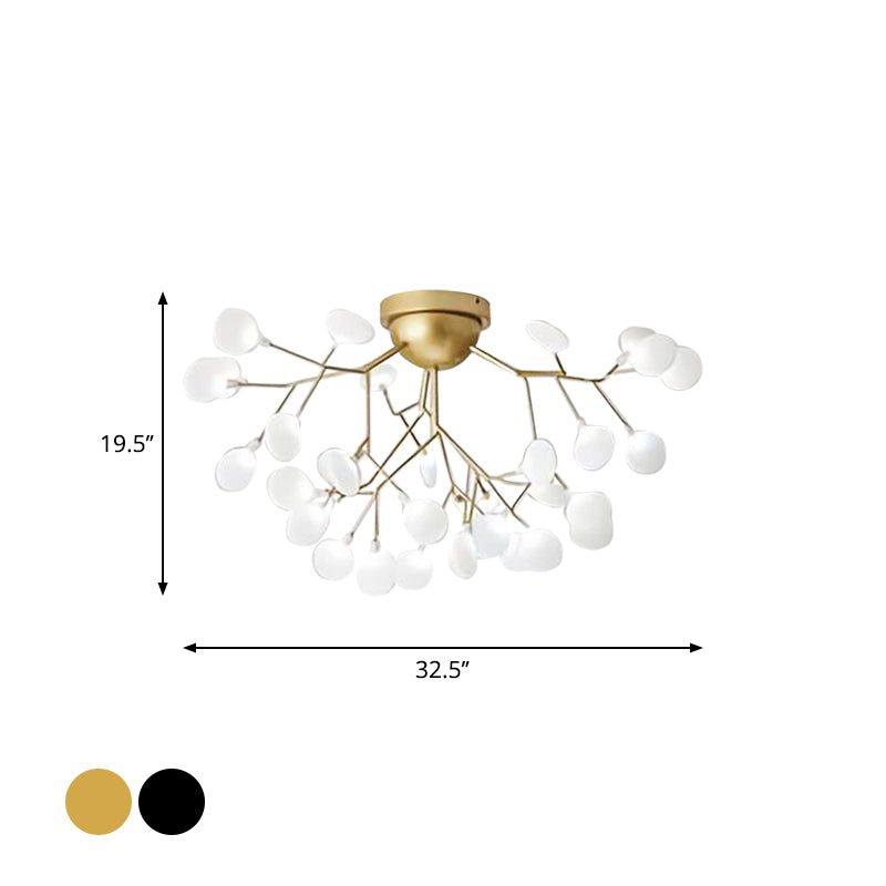 Branching Living Room Flush Mount Metal LED Minimalist Ceiling Light Fixture Clearhalo 'Ceiling Lights' 'Close To Ceiling Lights' 'Close to ceiling' 'Flush mount' Lighting' 2026145