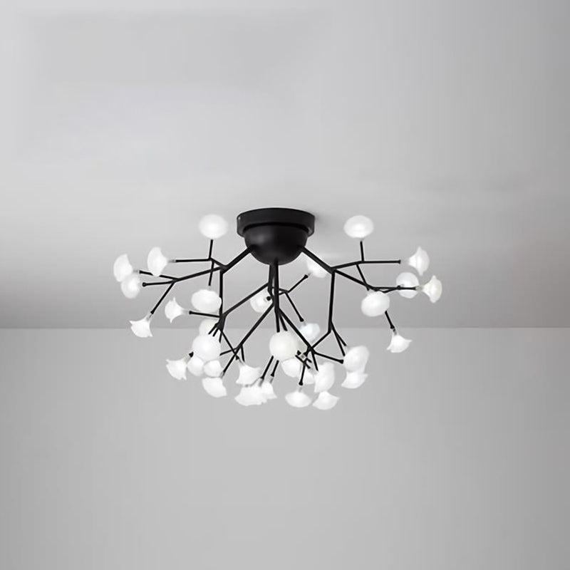 Branching Living Room Flush Mount Metal LED Minimalist Ceiling Light Fixture Clearhalo 'Ceiling Lights' 'Close To Ceiling Lights' 'Close to ceiling' 'Flush mount' Lighting' 2026147