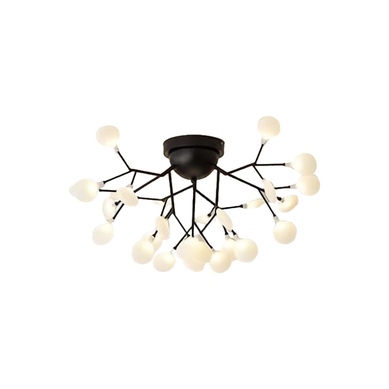 Branching Living Room Flush Mount Metal LED Minimalist Ceiling Light Fixture Clearhalo 'Ceiling Lights' 'Close To Ceiling Lights' 'Close to ceiling' 'Flush mount' Lighting' 2026157