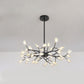 Modern Branch-Like Wireframe Chandelier Metal Living Room LED Hanging Light Fixture 45 Black B Clearhalo 'Ceiling Lights' 'Chandeliers' 'Modern Chandeliers' 'Modern' Lighting' 2026214