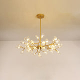 Leaf-Shaped Chandelier Light Modernist Metal LED Brass Pendant Lighting Fixture Clearhalo 'Ceiling Lights' 'Chandeliers' 'Modern Chandeliers' 'Modern' Lighting' 2026269