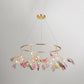 Leaf Agate Pendant Chandelier Modernist LED Gold Hanging Light Fixture for Living Room Clearhalo 'Ceiling Lights' 'Chandeliers' 'Modern Chandeliers' 'Modern' Lighting' 2026317
