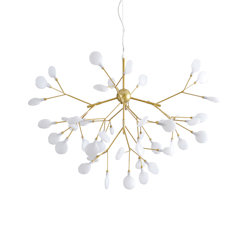 Acrylic Branching Ceiling Chandelier Modern LED Gold Pendant Light Fixture for Dining Room Clearhalo 'Ceiling Lights' 'Chandeliers' 'Modern Chandeliers' 'Modern' Lighting' 2026324