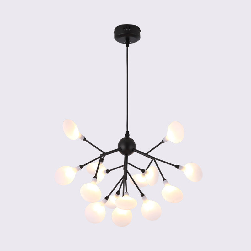 LED Branch Acrylic Chandelier Light Fixture Contemporary Pendant Lighting for Living Room 15.0 Negro Clearhalo 'Iluminación' 'Lámparas de Araña' 'Lámparas de Techo' 'Modern Chandeliers' 'Modern' Hogar' 2026353