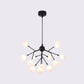 Firefly Chandelier Light Fixture Minimalist LED Acrylic Suspension Lighting for Clothing Shop 12 Black Clearhalo 'Ceiling Lights' 'Chandeliers' Lighting' options 2026354_e233fe7b-bd85-481e-a926-b8fb2ced223b