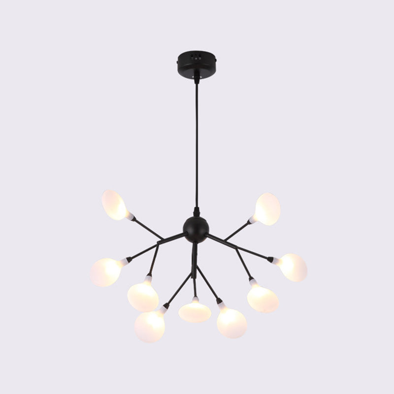 Firefly Chandelier Light Fixture Minimalist LED Acrylic Suspension Lighting for Clothing Shop 9 Black Clearhalo 'Ceiling Lights' 'Chandeliers' Lighting' options 2026355_c4089c67-9533-4ea5-a8ea-36fde4f0883d