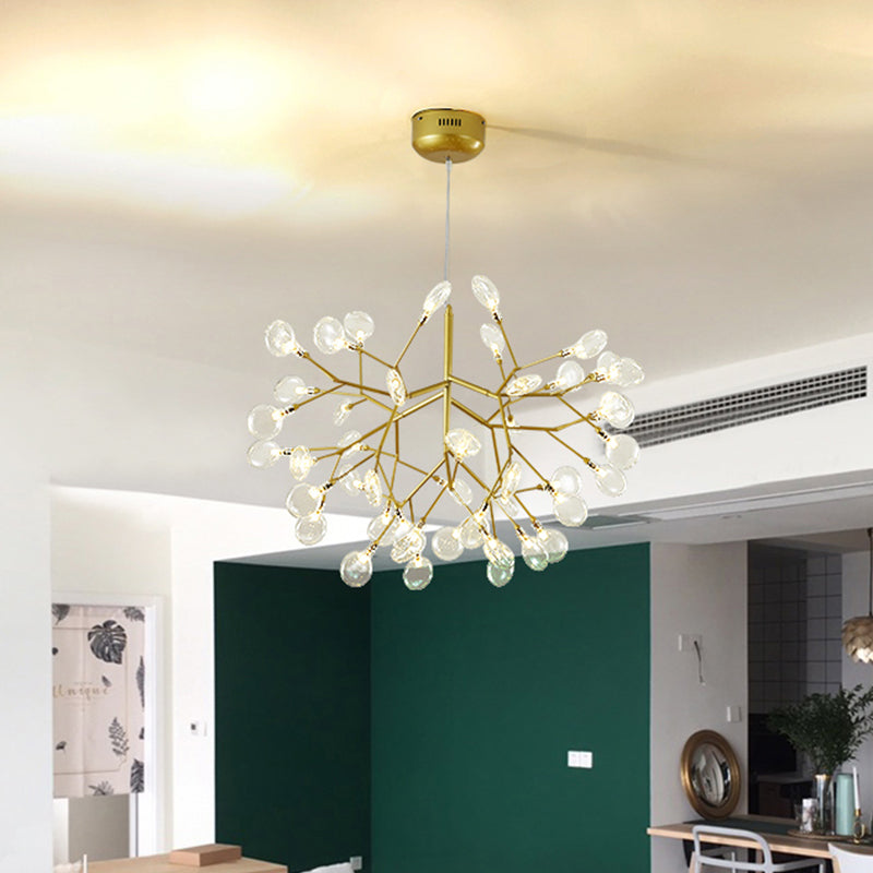 Twig Living Room Pendant Lamp Metallic LED Minimalistic Chandelier Lighting Fixture Gold Branch Clearhalo 'Ceiling Lights' 'Chandeliers' 'Modern Chandeliers' 'Modern' Lighting' 2026397