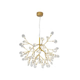 Twig Living Room Pendant Lamp Metallic LED Minimalistic Chandelier Lighting Fixture Clearhalo 'Ceiling Lights' 'Chandeliers' 'Modern Chandeliers' 'Modern' Lighting' 2026399
