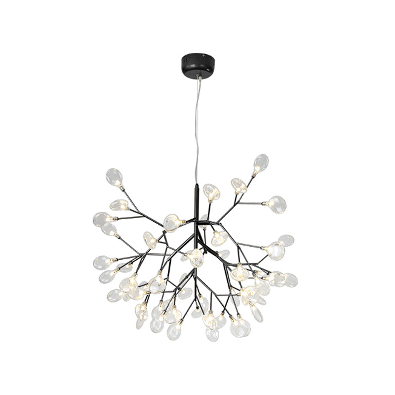 Twig Living Room Pendant Lamp Metallic LED Minimalistic Chandelier Lighting Fixture Black Branch Clearhalo 'Ceiling Lights' 'Chandeliers' 'Modern Chandeliers' 'Modern' Lighting' 2026402