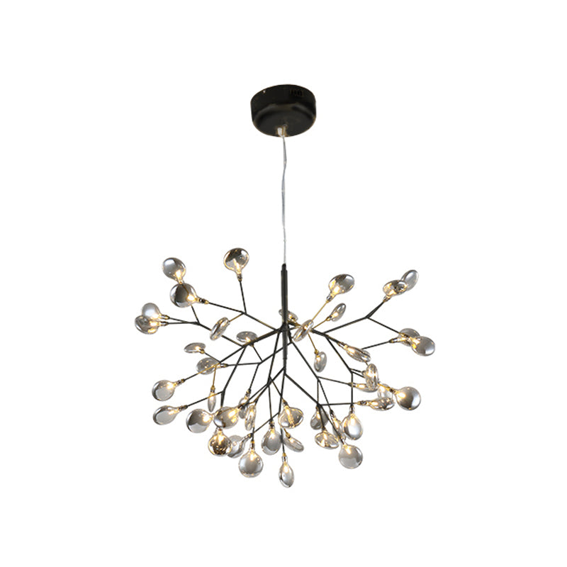 Twig Living Room Pendant Lamp Metallic LED Minimalistic Chandelier Lighting Fixture Clearhalo 'Ceiling Lights' 'Chandeliers' 'Modern Chandeliers' 'Modern' Lighting' 2026403