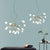 Gold Sputnik Chandelier Light Fixture Modern LED Metal Hanging Pendant for Dining Room 27 Gold Leaf Clearhalo 'Ceiling Lights' 'Chandeliers' 'Modern Chandeliers' 'Modern' Lighting' 2026409