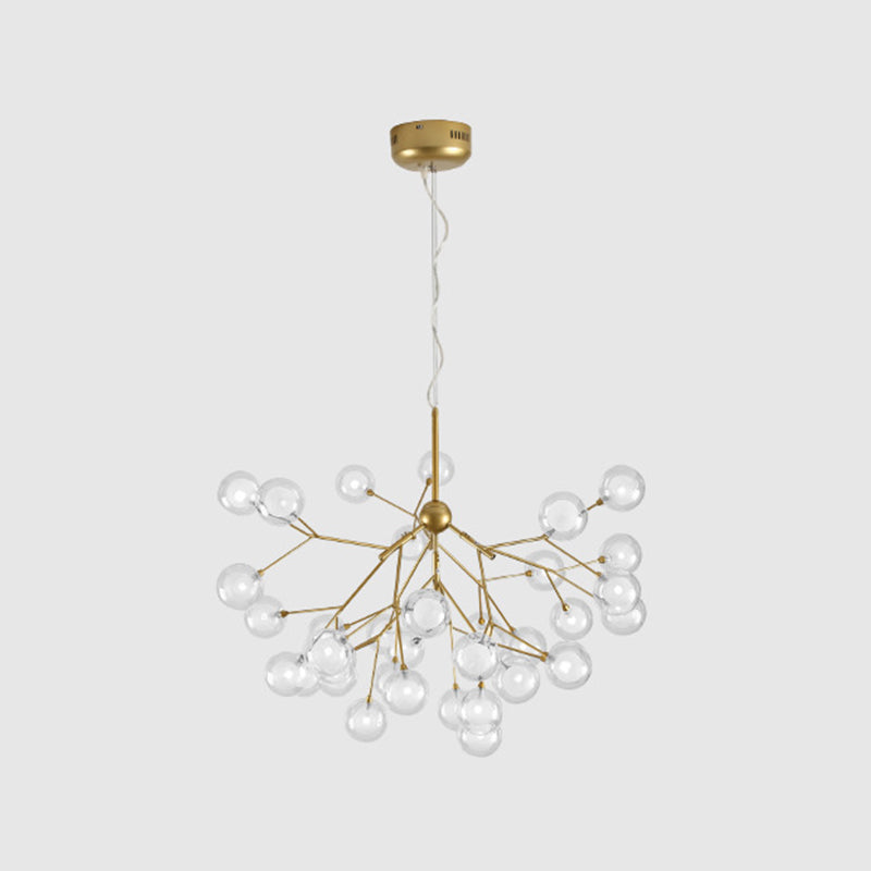 Gold Sputnik Chandelier Light Fixture Modern LED Metal Hanging Pendant for Dining Room Clearhalo 'Ceiling Lights' 'Chandeliers' 'Modern Chandeliers' 'Modern' Lighting' 2026412