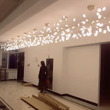 Leaf-Shaped Acrylic Island Lighting Modern Style LED Hanging Light Fixture for Dining Room 45 Gold Clearhalo 'Ceiling Lights' 'Island Lights' Lighting' 2026438