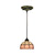 Tiffany Style Domed Drop Pendant 1-Light Stained Art Glass Hanging Ceiling Light Pink Clearhalo 'Art Deco Pendants' 'Cast Iron' 'Ceiling Lights' 'Ceramic' 'Crystal' 'Industrial' 'Metal' 'Middle Century Pendants' 'Pendant Lights' 'Pendants' 'Tiffany close to ceiling' 'Tiffany Pendants' 'Tiffany' Lighting' 2029537