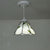 White Glass Cone Hanging Light Kit Mission 1 Light Bronze Leaf Patterned Pendant Lamp with Scalloped Trim White Clearhalo 'Art Deco Pendants' 'Cast Iron' 'Ceiling Lights' 'Ceramic' 'Crystal' 'Industrial' 'Metal' 'Middle Century Pendants' 'Pendant Lights' 'Pendants' 'Tiffany close to ceiling' 'Tiffany Pendants' 'Tiffany' Lighting' 2029541