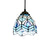 Brass Bell Shade Pendant Light Fixture Baroque 1-Light Handcrafted Stained Glass Drop Lamp Blue Clearhalo 'Art Deco Pendants' 'Cast Iron' 'Ceiling Lights' 'Ceramic' 'Crystal' 'Industrial' 'Metal' 'Middle Century Pendants' 'Pendant Lights' 'Pendants' 'Tiffany close to ceiling' 'Tiffany Pendants' 'Tiffany' Lighting' 2029552