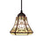 Brass Bell Shade Pendant Light Fixture Baroque 1-Light Handcrafted Stained Glass Drop Lamp White Clearhalo 'Art Deco Pendants' 'Cast Iron' 'Ceiling Lights' 'Ceramic' 'Crystal' 'Industrial' 'Metal' 'Middle Century Pendants' 'Pendant Lights' 'Pendants' 'Tiffany close to ceiling' 'Tiffany Pendants' 'Tiffany' Lighting' 2029554