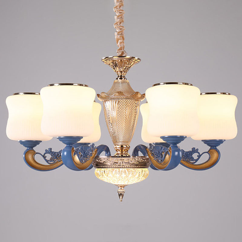 Curving Ceiling Chandelier Modernist Glass Blue Pendant Lighting Fixture with Glass Shade Clearhalo 'Ceiling Lights' 'Chandeliers' 'Clear' 'Industrial' 'Modern Chandeliers' 'Modern' 'Tiffany' 'Traditional Chandeliers' Lighting' 2030004