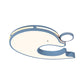 Acrylic Performing Dolphin Ceiling Light Animal LED Flush Mount Light for Baby Room Kindergarten Clearhalo 'Ceiling Lights' 'Close To Ceiling Lights' 'Close to ceiling' 'Flush mount' Lighting' 203026