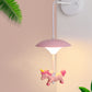Mushroom Shade Wall Light Kid Acrylic LED White Wall Mounted Light Fixture with Cartoon Decoration Clearhalo 'Wall Lamps & Sconces' 'Wall Lights' Lighting' 2030837