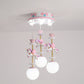 Pink Unicorn Multiple Pendant Light Fixture Kid Resin Hanging Ceiling Light for Nursery Clearhalo 'Ceiling Lights' 'Pendant Lights' 'Pendants' Lighting' 2030910