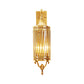 Traditionary Bird Cage Sconce Light Metal 1/3 Heads Wall Lamp Fixture in Gold for Balcony Clearhalo 'Wall Lamps & Sconces' 'Wall Lights' Lighting' 203131