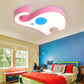 Acrylic Elephant LED Ceiling Mount Light Animal Candy Colored Ceiling Lamp for Kid Bedroom Pink Clearhalo 'Ceiling Lights' 'Close To Ceiling Lights' 'Close to ceiling' 'Flush mount' Lighting' 203139