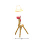 Living Room Stripe Giraffe Floor Light Fabric 1 Light Cartoon Multi-Colored Floor Lamp Clearhalo 'Floor Lamps' 'Lamps' Lighting' 203378