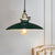 1 Light Pendant Ceiling Light Industrial Style Saucer Metal Hanging Light in Black/White for Living Room Green Clearhalo 'Art Deco Pendants' 'Black' 'Cast Iron' 'Ceiling Lights' 'Ceramic' 'Crystal' 'Industrial Pendants' 'Industrial' 'Metal' 'Middle Century Pendants' 'Pendant Lights' 'Pendants' 'Rustic Pendants' 'Tiffany' Lighting' 203787