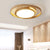 Rings Wooden LED Flush Ceiling Light Nordic Beige Flush Mount Lighting Fixture for Bedroom Wood Clearhalo 'Ceiling Lights' 'Close To Ceiling Lights' 'Close to ceiling' 'Flush mount' Lighting' 2038472