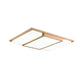 Splicing Rectangles LED Flush Mount Simple Wooden Living Room Flushmount Ceiling Light in Beige Wood Medium Clearhalo 'Ceiling Lights' 'Close To Ceiling Lights' 'Close to ceiling' 'Flush mount' Lighting' 2038581