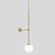 Orb Corridor Wall Light Fixture Milky Glass 1-Light Simple Wall Lamp Sconce with Pencil Arm Gold Clearhalo 'Cast Iron' 'Glass' 'Industrial' 'Modern wall lights' 'Modern' 'Tiffany' 'Traditional wall lights' 'Wall Lamps & Sconces' 'Wall Lights' Lighting' 2038893
