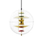 Global Ceiling Pendant Modernity Clear Glass 1 Light Down Lighting with Inner Layered Shade Clearhalo 'Ceiling Lights' 'Glass shade' 'Glass' 'Modern Pendants' 'Modern' 'Pendant Lights' 'Pendants' Lighting' 2038974