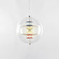 Global Ceiling Pendant Modernity Clear Glass 1 Light Down Lighting with Inner Layered Shade Clearhalo 'Ceiling Lights' 'Glass shade' 'Glass' 'Modern Pendants' 'Modern' 'Pendant Lights' 'Pendants' Lighting' 2038975
