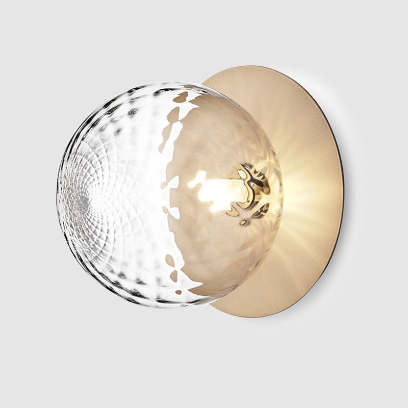 Sphere Flush Ceiling Light Contemporary Glass LED Flush Mount Lighting for Corridor Clearhalo 'Ceiling Lights' 'Close To Ceiling Lights' 'Close to ceiling' 'Flush mount' Lighting' 2039200