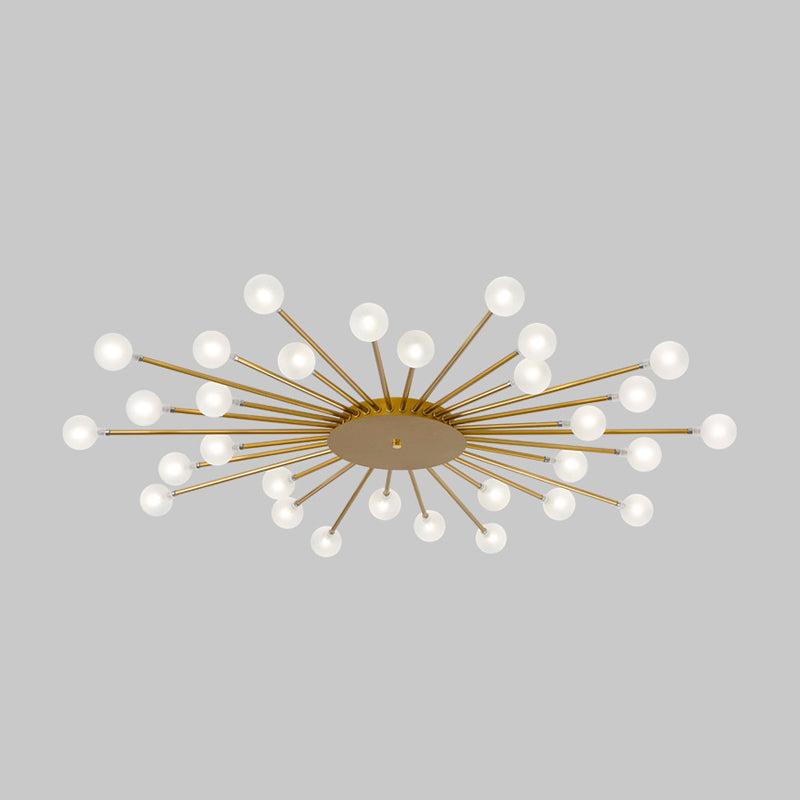 Radial Bedroom Flush Mount Fixture Metal LED Minimalistic Close to Ceiling Light Clearhalo 'Ceiling Lights' 'Close To Ceiling Lights' 'Close to ceiling' 'Flush mount' Lighting' 2039286