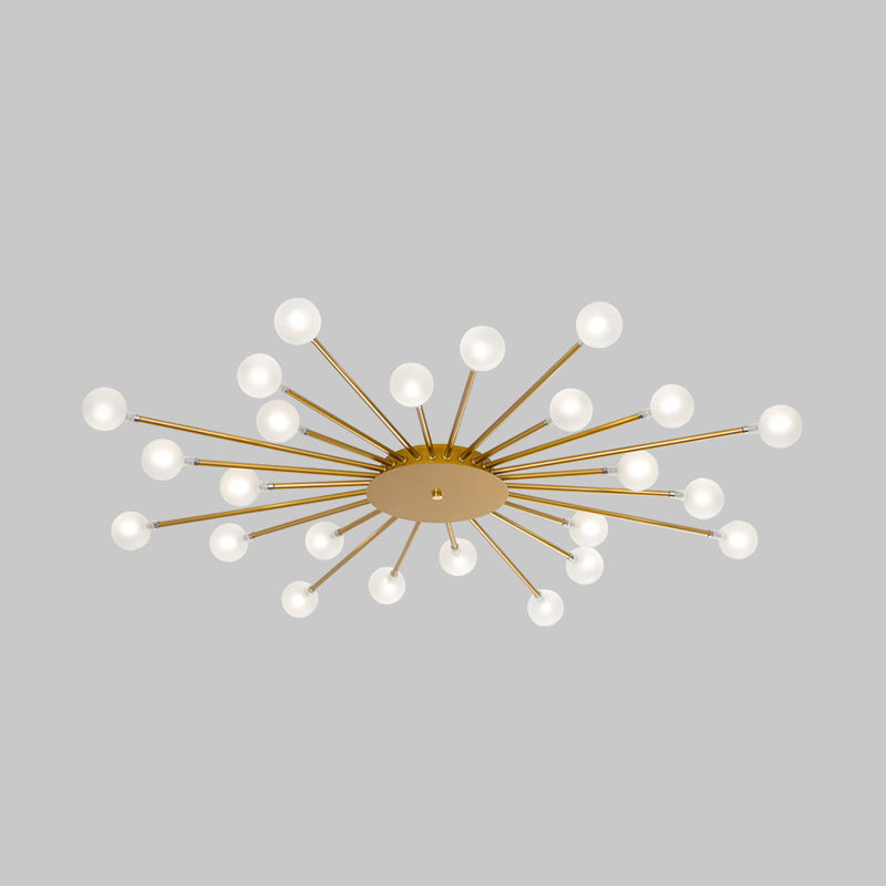 Radial Bedroom Flush Mount Fixture Metal LED Minimalistic Close to Ceiling Light 24 Gold A Clearhalo 'Ceiling Lights' 'Close To Ceiling Lights' 'Close to ceiling' 'Flush mount' Lighting' 2039287