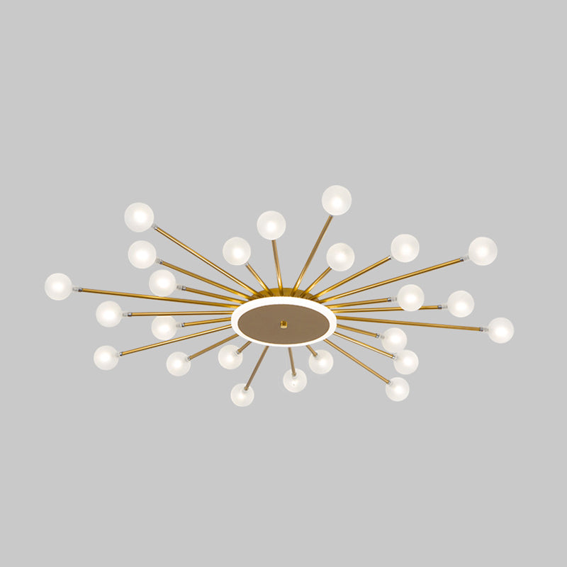 Radial Bedroom Flush Mount Fixture Metal LED Minimalistic Close to Ceiling Light Clearhalo 'Ceiling Lights' 'Close To Ceiling Lights' 'Close to ceiling' 'Flush mount' Lighting' 2039294