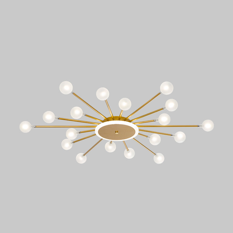 Radial Bedroom Flush Mount Fixture Metal LED Minimalistic Close to Ceiling Light Clearhalo 'Ceiling Lights' 'Close To Ceiling Lights' 'Close to ceiling' 'Flush mount' Lighting' 2039296